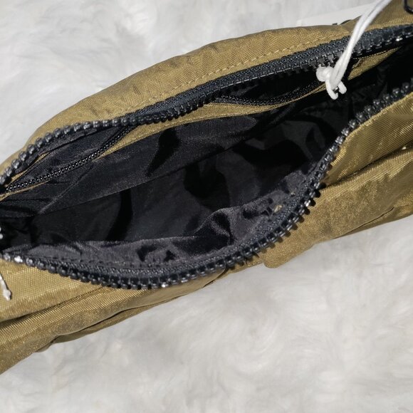 Baggu Olive Green Shoulder Bag With Front Pockets & Zipper Closure - Picture 2 of 7